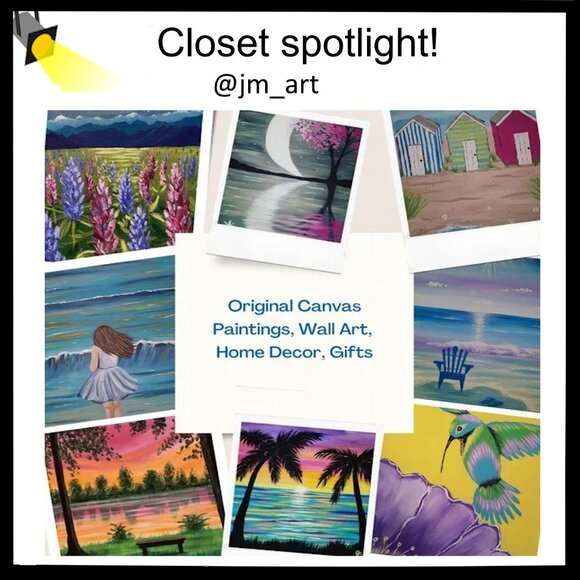 Hand Crafted Other - Check out @jm_art for original acrylic canvas paintings home decor gift artwork